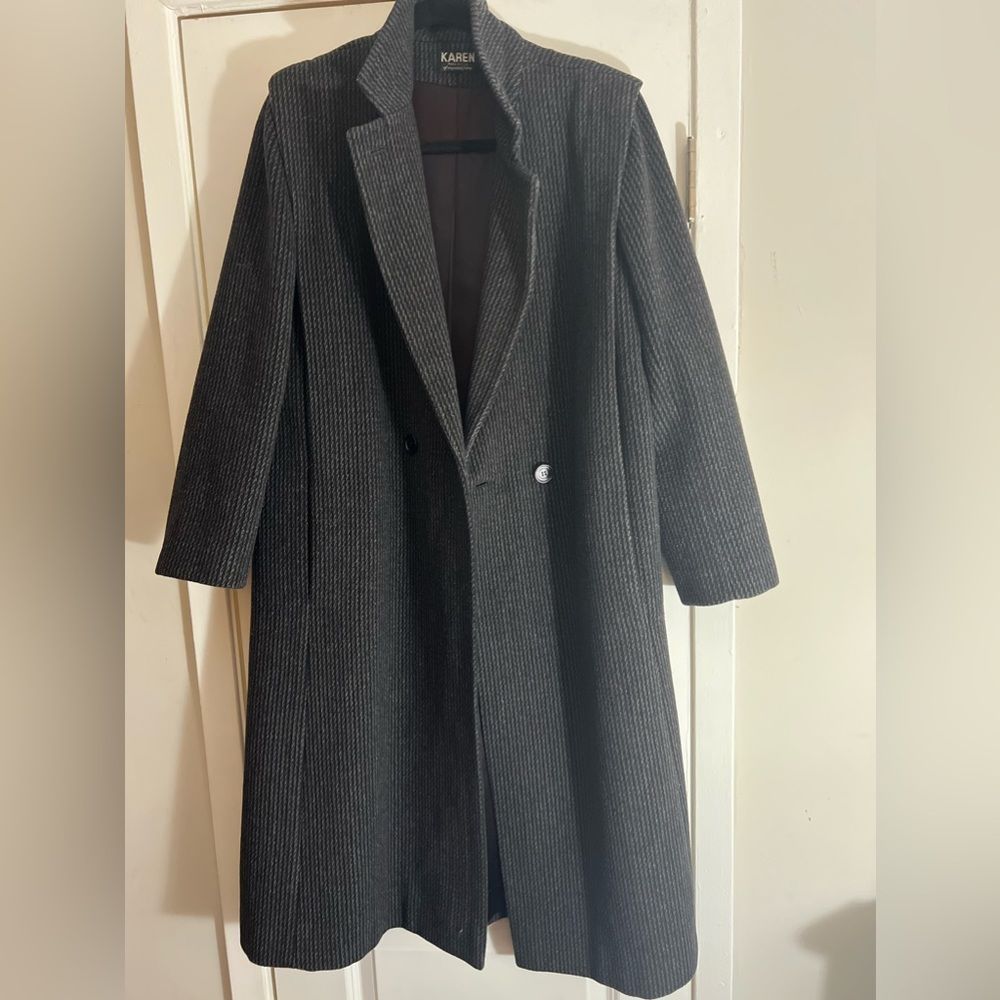 KAREN Winter Trench Coat Vintage Style